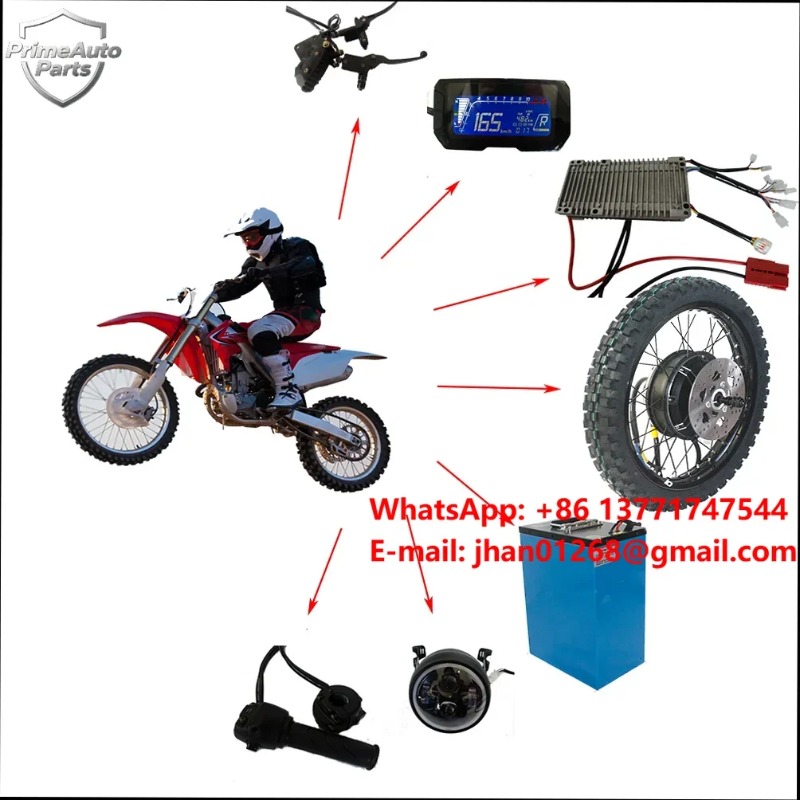 12000W Electric Motorcycle Hub Motor - New Electric Conversion Kit 72v 12000w